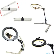 RING LIGHT DE MESA - FILME TECLADOS, BANCADAS, RECEITAS, ARTESANATOS AJUSTÁVEL E SUPORTE DE CELULAR