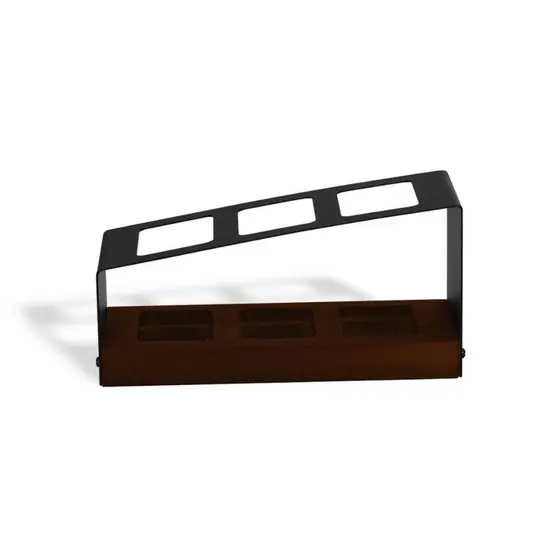 Porta Controle Remoto Minimal, Suporte de Controles, Organizador Universal feito de Aço e  Madeira