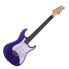 GUITARRA TAGIMA STRATOCASTER 2S 1H ESCALA ESCURA ESCUDO PW TG-520 MPP - METALLIC PURPLE
