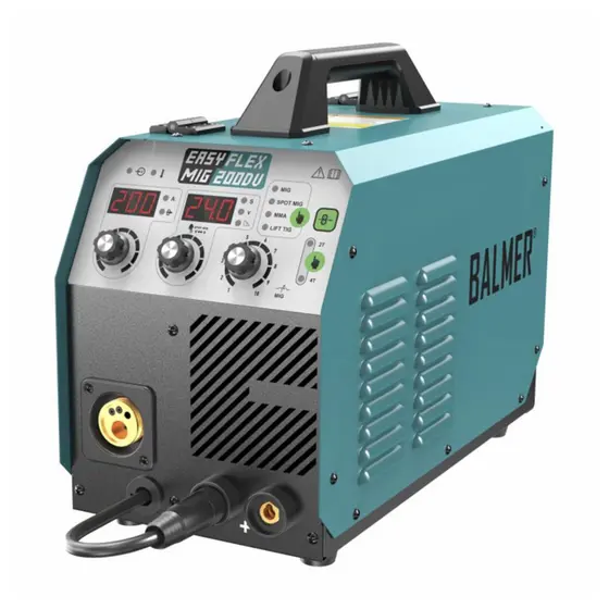 MAQUINA INVERSORA DE SOLDA BALMER EASY FLEXMIG 200 DV C/ TOCHA - BIVOLT