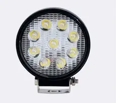 Farol Milha 27w Redondo 9 Leds 12v 24v Universal Aaatop