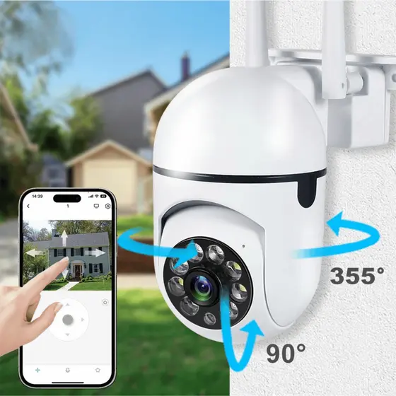 Câmera Segurança Tomada Wifi Visão Noturna Monitoramento Interno Conexão WiFi Vigilância Residencial