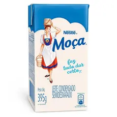 Kit 02 Leite Condensado Semidesnatado MOÇA Caixinha 395g