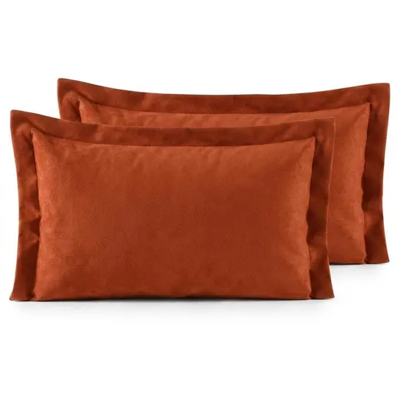 2 Porta Travesseiro Luxo Suede Premium 50x70 com Deblun 5cm – Sofisticação e Conforto na Sua Cama
