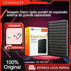 Seagate Disco Rígido Hd Externo 1tb 2tb 4tb Grande Capacidade Disco Rígido Portátil Usb 3.0 SSD Notebook