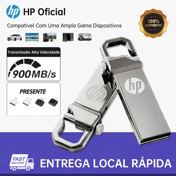 HP Unidade Flash Drive USB Pen Drive 2 Tb USB3.0 PC Pen Drive De À Prova D'água