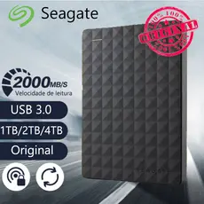 Seagate Original HD Externo USB 3.0 Disco Rígido Portátil 1TB/2TB/4TB Grande Capacidade De Armazenamento Transmissão De