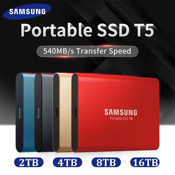 Samsung SSD Externo De 2TB 4TB 8TB 16TB Portable HDD USB3.1 Tipo-C Interface HD Externo Portable Hdd