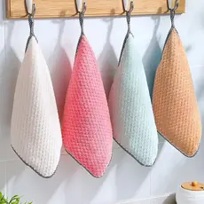 Pano De Limpeza De Cozinha Super Absorvente De Microfibra Para Lavar Louça Toalha Óleo Antiaderente