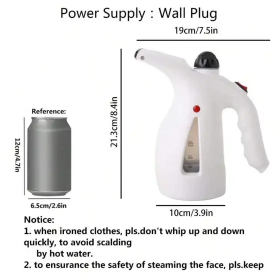 Passadeira 110v Vaporizador A Vapor De Roupas Tira Amasso Portátil 800w