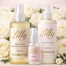 Presente Lily – Perfume + Hidratante + Body Splash | Toque Fino e Feminino com glitter