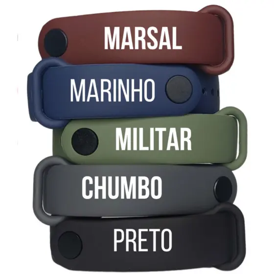 Kit Pulseira P/ Mi Band 10 9 8 7 6 5 4 3 feita em silicone Premium alta qualidade [Envio HOJE]