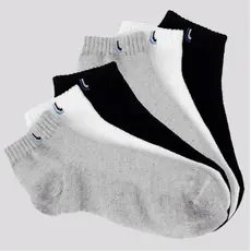 Kit 6 Pares Meias Cano Curto Baixo Soquete Algodão Meia Unissex Masculina Feminina