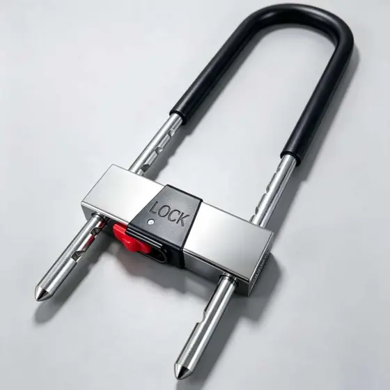 Cadeado U Lock Antifurto em Aço Reforçado para Bicicleta e Moto