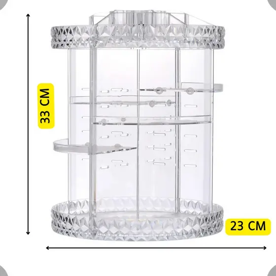 Organizador Grande Elegante Maquiagem 360º - Display Girato