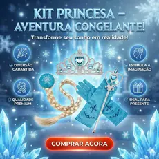 Kit Fantasia Princesa Do Gelo Infantil Frozen