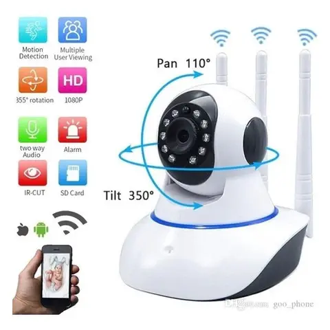 Camera Ip 3 Antenas It-blue Sc-b3 1080P APP Yoose, com visão noturna no Celular.