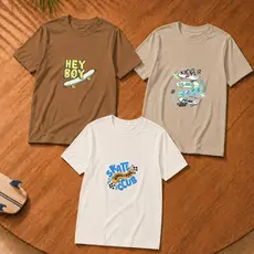 Kit 3 Camisetas Infantil Menino Estampada Skate 100% Algodão Manga Curta