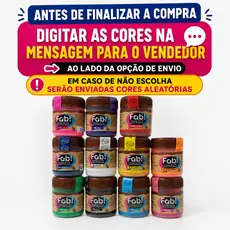 6un CORANTE EM PÓ PARA CHOCOLATE 5g CORES FAB!