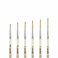 PINCEL CONDOR FILETE LINER SINTETICO 422 PARA TINTA ALIMENTICIA E DETALHES