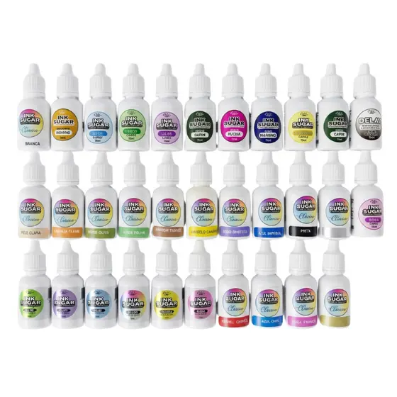 INK SUGAR TINTA ALIMENTICIA 15ML DIVERSAS CORES
