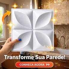 Kit Até 100 Placas PVC 3D Decoração Sala Quarto Cozinha Penteadeira 25x25CM Adesiva Envio Imediato