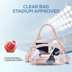 Bolsa Crossbody Transparente NRAOA , De Ombro Com Zíper De Grande Capacidade Armazenamento De PVC À Prova D'água