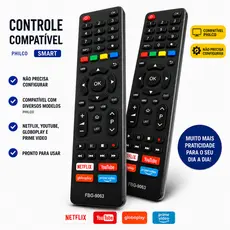Controle Remoto Compatível Tv Smart | LED | LCD | Substitui Original ENVIO IMEDIATO