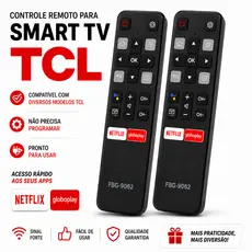 Controle Remoto TCL para TV Smart com Compatibilidade Universal, Botões Rápidos ENVIO IMEDIATO