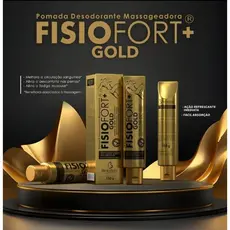 Pomadas Desodorante Massageadora Fisiofort  Gold 150g - Bio Instinto Kits com 1,2ou3 unidades