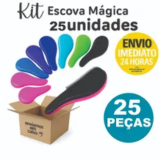 ESCOVAS MÁGICAS PARA REVENDA OU BRINDES KIT COM 25 UNIDADES