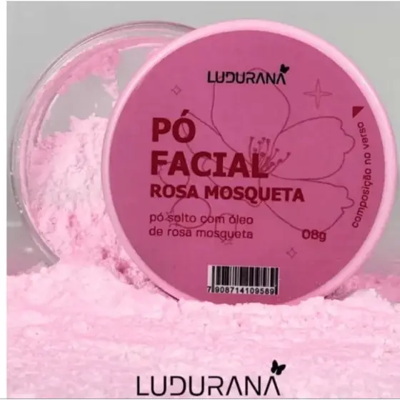 Pó Translúcido Solto Finalizador - Rosa Mosqueta - Ludurana