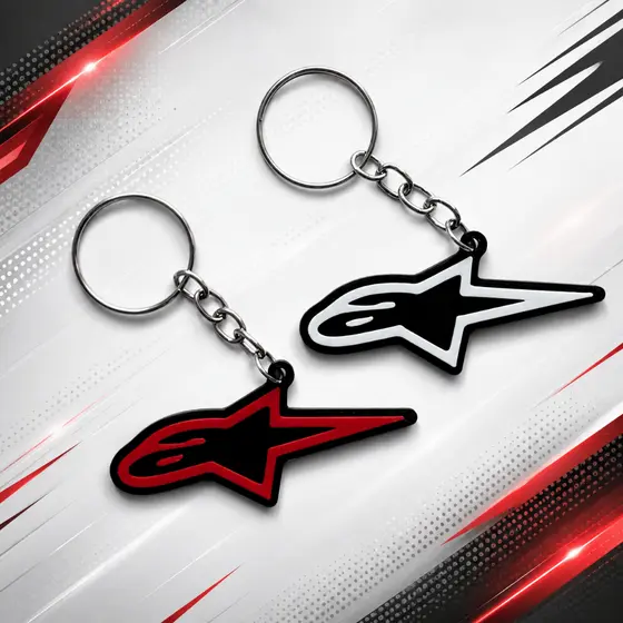 Chaveiro Alpinestars Logo Moto 3D