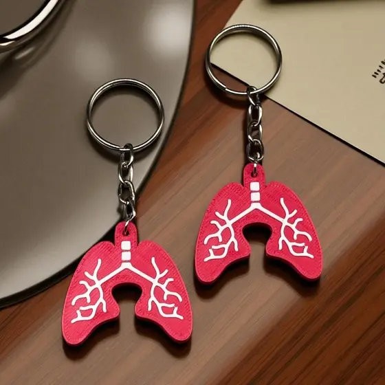 Chaveiro Pulmão Anatômico 3D