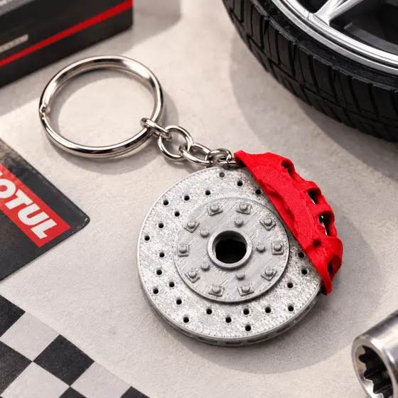 Chaveiro Disco de Freio Roda Automotivo Carro Moto Tuning Esportivo