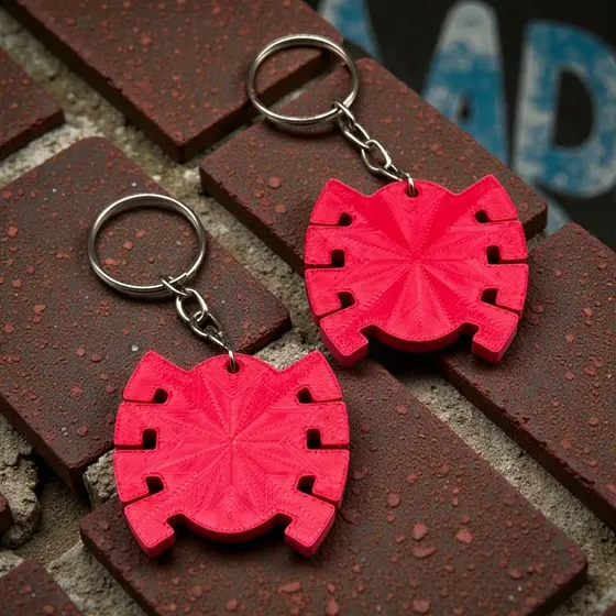 Chaveiro Símbolo Homem-Aranha Personalizado 3D