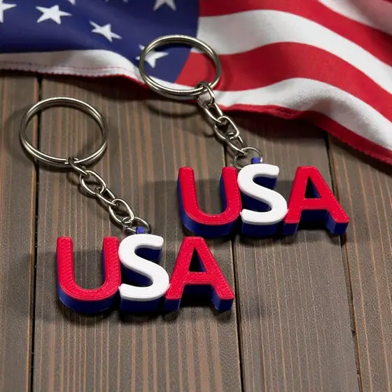 Chaveiro USA Estados Unidos 3D