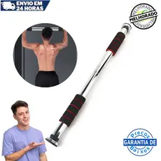 Barra Fixa Flexão Porta Apoio Regulável 62 a 100 Cm Crossfit Calistenia Fitness Força
