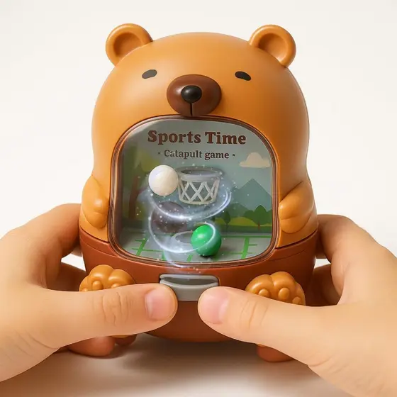 Mini Game Infantil Interativo Portátil | Capivara Basquete ou Pintinho Gol | Brinquedo Educativo