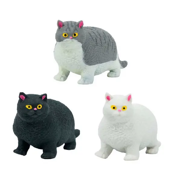 Gatinha Estica Apertar Cat Squish Fidget Toy Cor Sortidos
