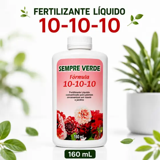 Adubo Fertilizante 101010 Bonigo Mineral Líquido Sempre Verde Concentrado NPK 10-10-10 Manutenção Para Plantas