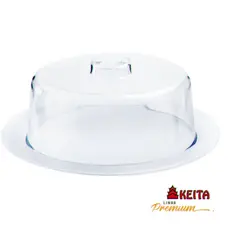 OFERTA Porta Bolo Cristal Linha Premium Transparente KEITA