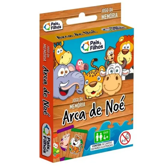 Jogo da Memória Arca de Noé-Desenvolva a Memória, Aprenda e se Divirta com os Animais