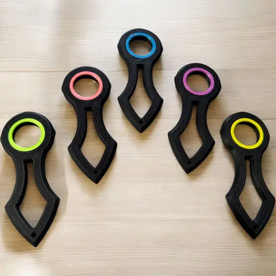 Chaveiro Karambit Spinner Ninja Anti-estresse - Fidget Toy Giratório
