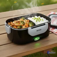 Marmita Elétrica Bivolt 1.5L Aquecedor de Alimentos Portátil Prática Quentinha P/ Trabalho e Viagem