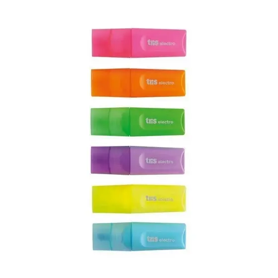 2/1 mini marcadores marca texto escolar electro neon tris