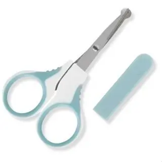 Tesoura de Segurança Infantil com Capa Protetora – Para Unhas de Bebê | 10 x 5 cm
