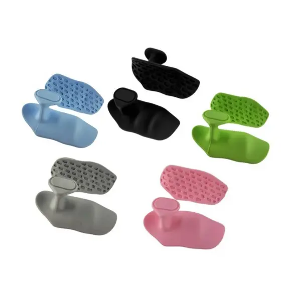 Luva Pegador de Silicone para Levantamento de Peso Grip e Treino Ergonômico Ginastica Antiderrapante