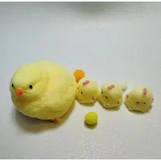 Pintinhos Squishy Kawaii Fofo– Brinquedo TRP Antiestresse, Tamanho Grande e Mini, Chaveiro Decorativo
