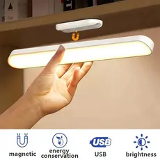 Luminária De Led Sobrepor Bastão Recarregável Sem Fio Com Suporte Magnético E Touch 3 cores com Controle Remoto